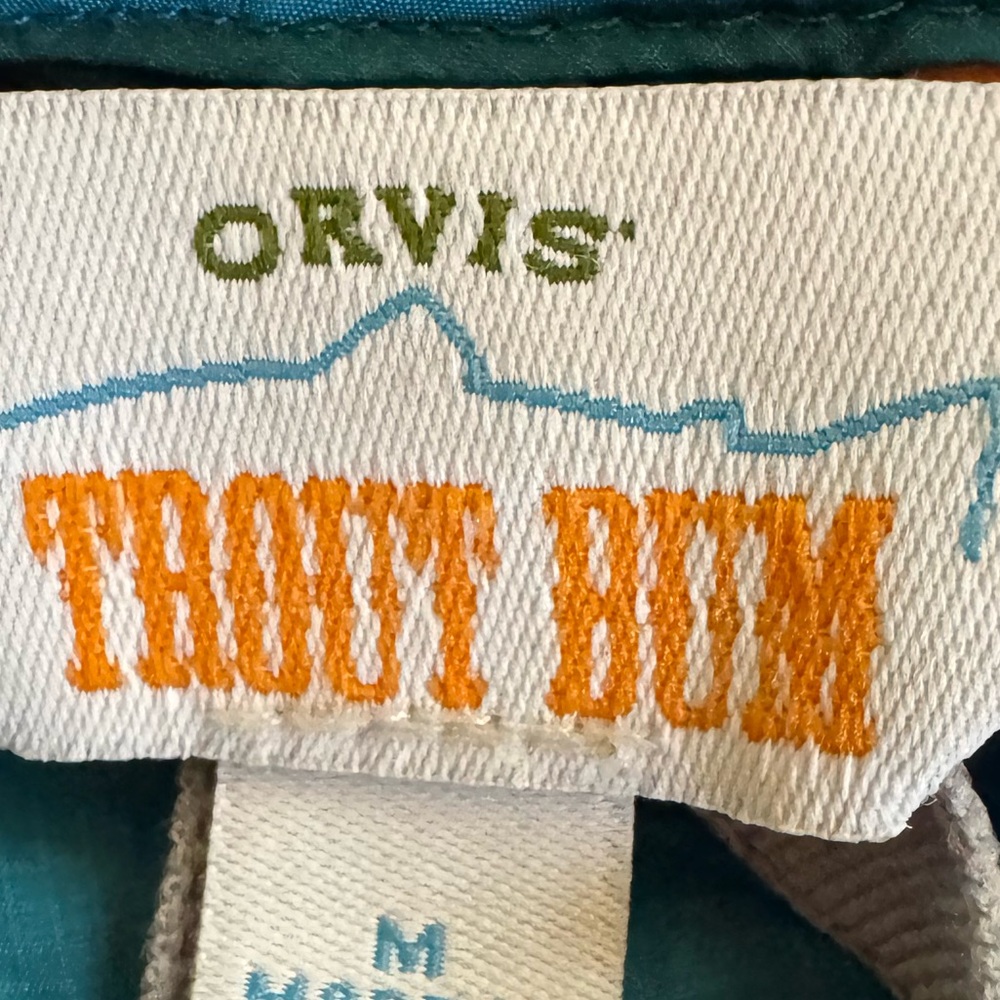 Orvis Trout Bum Blue/Teal Women's Puffer Jacket Size Medium GUC - Picture 4 of 6